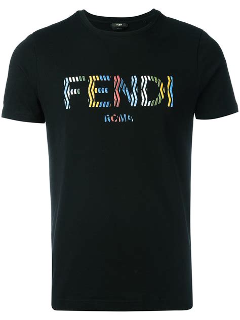 fendi roma black t shirt